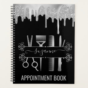 Agenda Cabelereira Rose Gold Glitter para Cabelo
