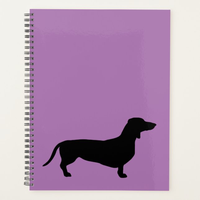 Agenda Cabelo Curto Dachshund - Silhouette 1 (Frente)