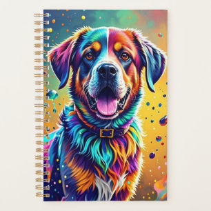 Agenda Cachorro alegre e alegre e divertido, salgado