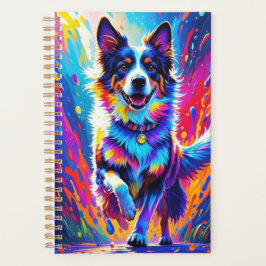 Agenda Cachorro alegre e alegre e divertido, salgado