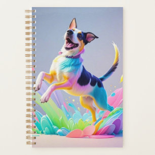 Agenda Cachorro alegre e alegre e divertido, salgado