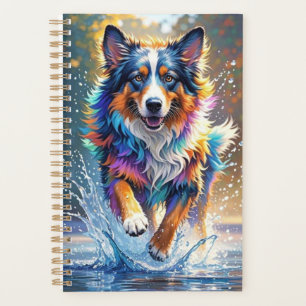 Agenda Cachorro alegre e alegre e divertido, salgado