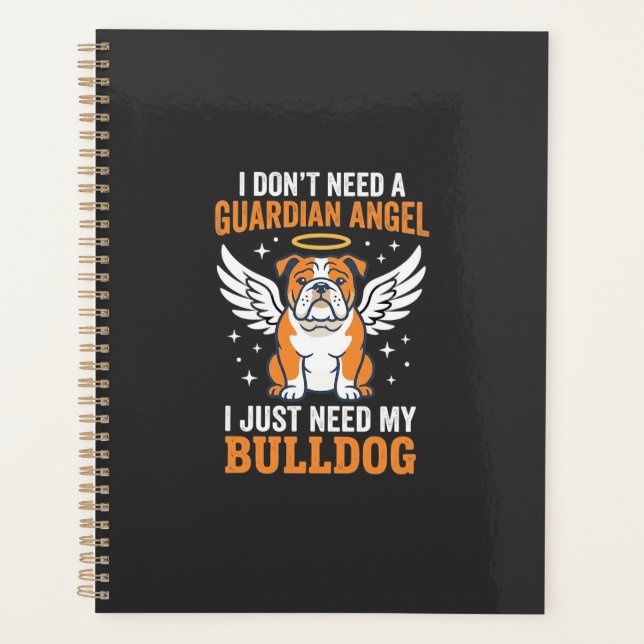 Agenda Cachorro Anjo da Guarda Bulldog (Frente)