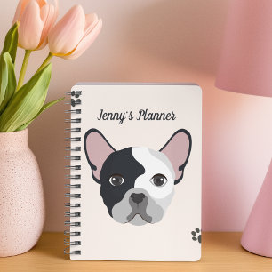 Agenda Cachorro Cachorro Cachorro Rosto Rosa e Cinzas 202