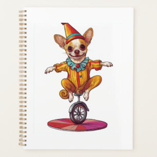 Agenda Cachorro Chihuahua Palhaço - Cão de Circo Engraçad