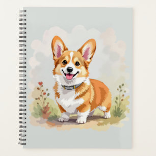 Agenda Cachorro Corgi Galês Pembroke Vermelho Fofo