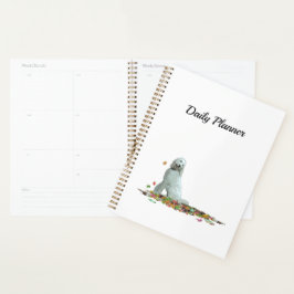 Agenda Cachorro De Dodô Em Folhas De Planner Diário