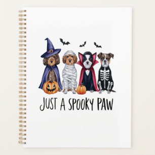 Agenda Cachorro de Halloween Só uma Pata Assustadora