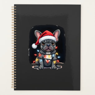 Agenda Cachorro de Natal Bulldog Francês Xmas Frenchie Ho