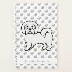 Agenda Cachorro e Texto Personalizado do Coton de Tulear