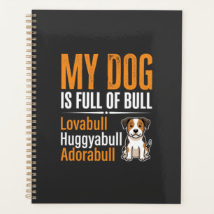 Agenda Cachorro Engraçado Cheio de Design de Bobagem