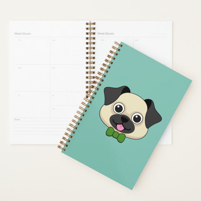Agenda Cachorro Feliz e Bonito com Papillon (Exibição)