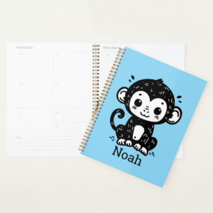 Agenda Cachorro-Macaco-Bebê - Arte de Enfermeiro Kawaii