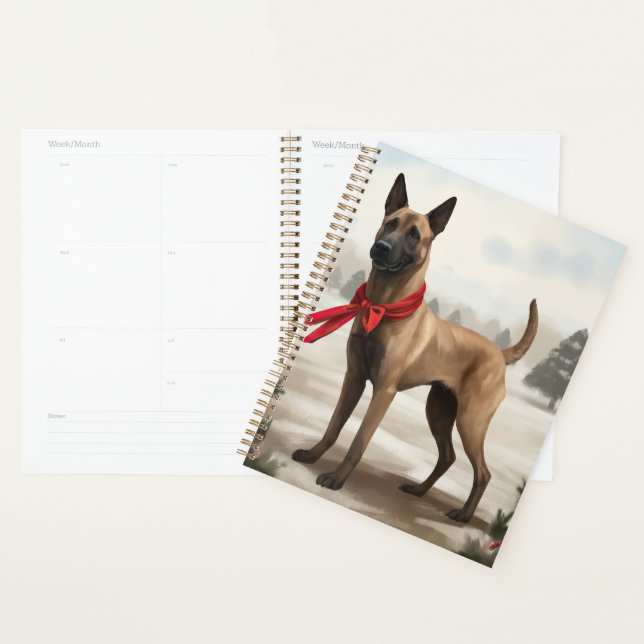 Agenda Cachorro Malinois belga no Natal da neve (Exibição)