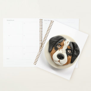 Agenda Cachorro Pastor Australiano Inspirado em 3D