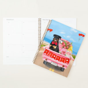 Agenda Cachorro Rottweiler Dia dos Namorados Caminhão Cor