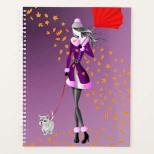 Agenda Cachorro Walker Autumn Deixa roxo