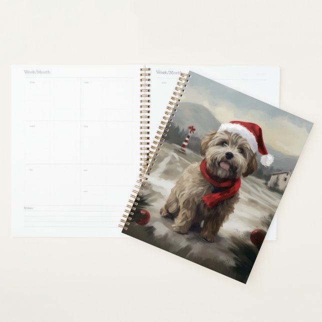 Agenda Cachorro Yorkipoo na Neve Natal (Exibição)