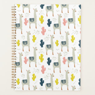 Agenda Cactus & Llamas Pattern