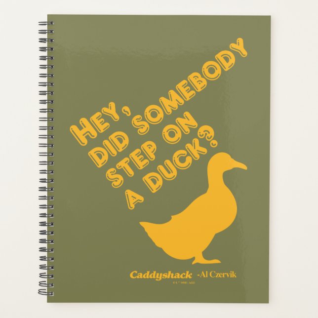 Agenda Caddyshack Ei, Alguém Passou Em Um Pato? (Frente)