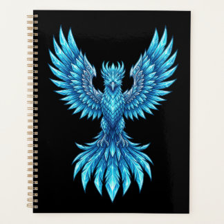 Agenda Caderno Blue Phoenix Rising - Diário de Arte Fanta