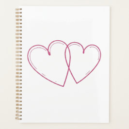 Agenda Caderno de Corações Entrelaçados Planner