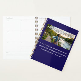 Agenda Caderno de Fotos Espirais 'Tenho Alegria Como um R