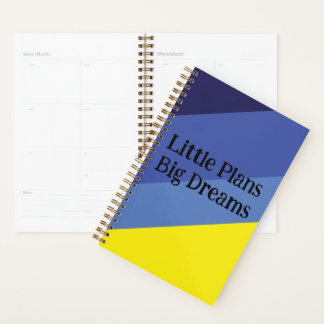 Agenda Caderno de Gradiente Mínimo – Tema Amarelo e Azul