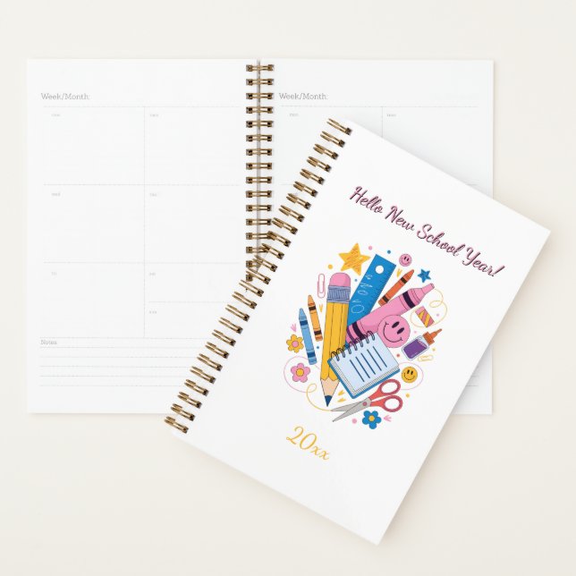 Agenda Caderno de Professor Volta às Aulas | Design de Sa (Exibição)