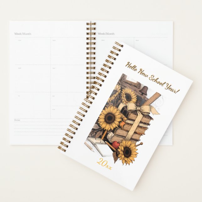 Agenda Caderno de Professor Volta às Aulas | Design de Sa (Exibição)