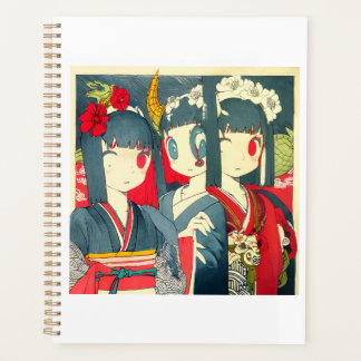 Agenda caderno demônio kimono
