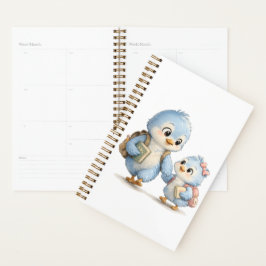 Agenda Caderno Diário de Planejamento Blue Bird