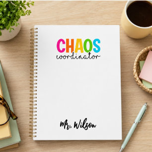Agenda Caderno do Coordenador de Caos – Citação Divertida