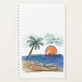 Agenda Caderno do pôr do sol