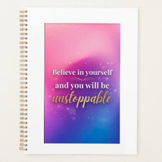 Agenda Caderno Espiral Acredite Em Si Mesmo