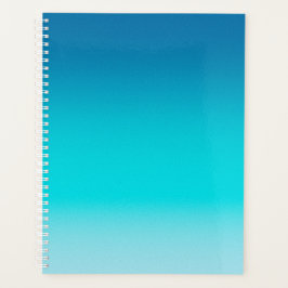 Agenda Caderno Espiral Minimalista com Gradiente de Azul