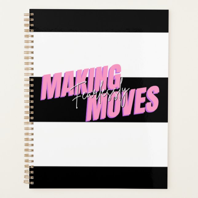 Agenda Caderno Fazendo Movimentos com Coragem (Frente)