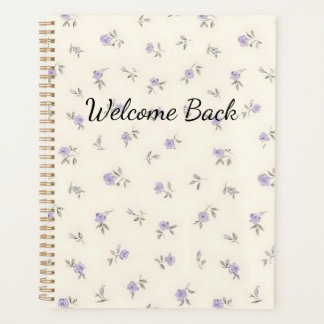 Agenda Caderno Floral Bem-Vindo para Estudante