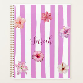 Agenda Caderno floral de aquarela de lavanda personalizad