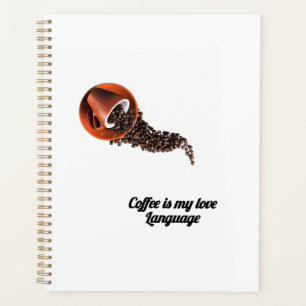 Agenda Caderno Idioma do Meu Amor é Café – Café Fofo