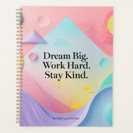 Agenda Caderno Motivacional Sonhe Grande – Citação Inspir