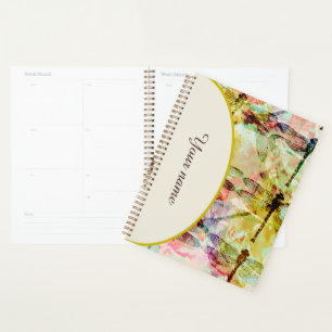 Agenda Caderno personalizado de libélulas abstratas
