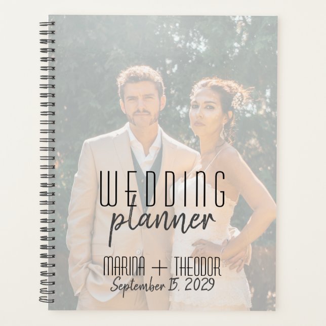Agenda Caderno Personalizado de Planejamento de Casamento (Frente)