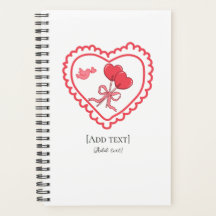 Caderno Personalizado Sweet Heart Lollipop & Bird