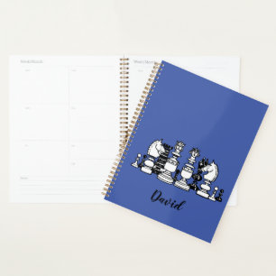 Agenda Caderno Personalizado Tema Xadrez