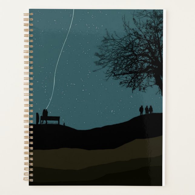 Agenda Caderno Planeador Espiral de Design Moderno (Frente)