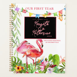 Agenda Caderno Planeador Tropical Flamingo