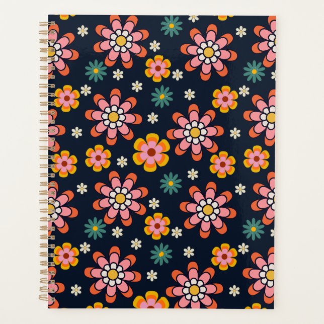 Agenda Caderno Retro Bloom Harmony (Frente)