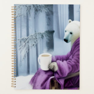 Agenda Café de Bebendo de Urso Polar