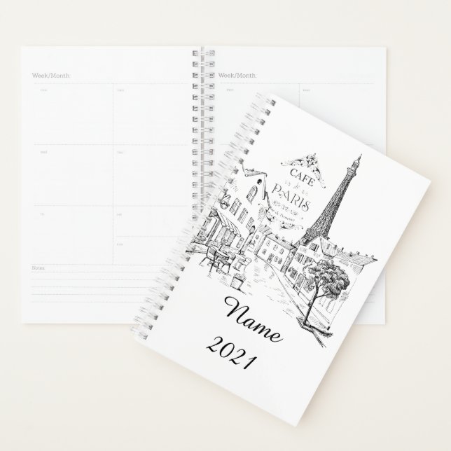 Agenda Cafe Paris Personalizado (Exibição)